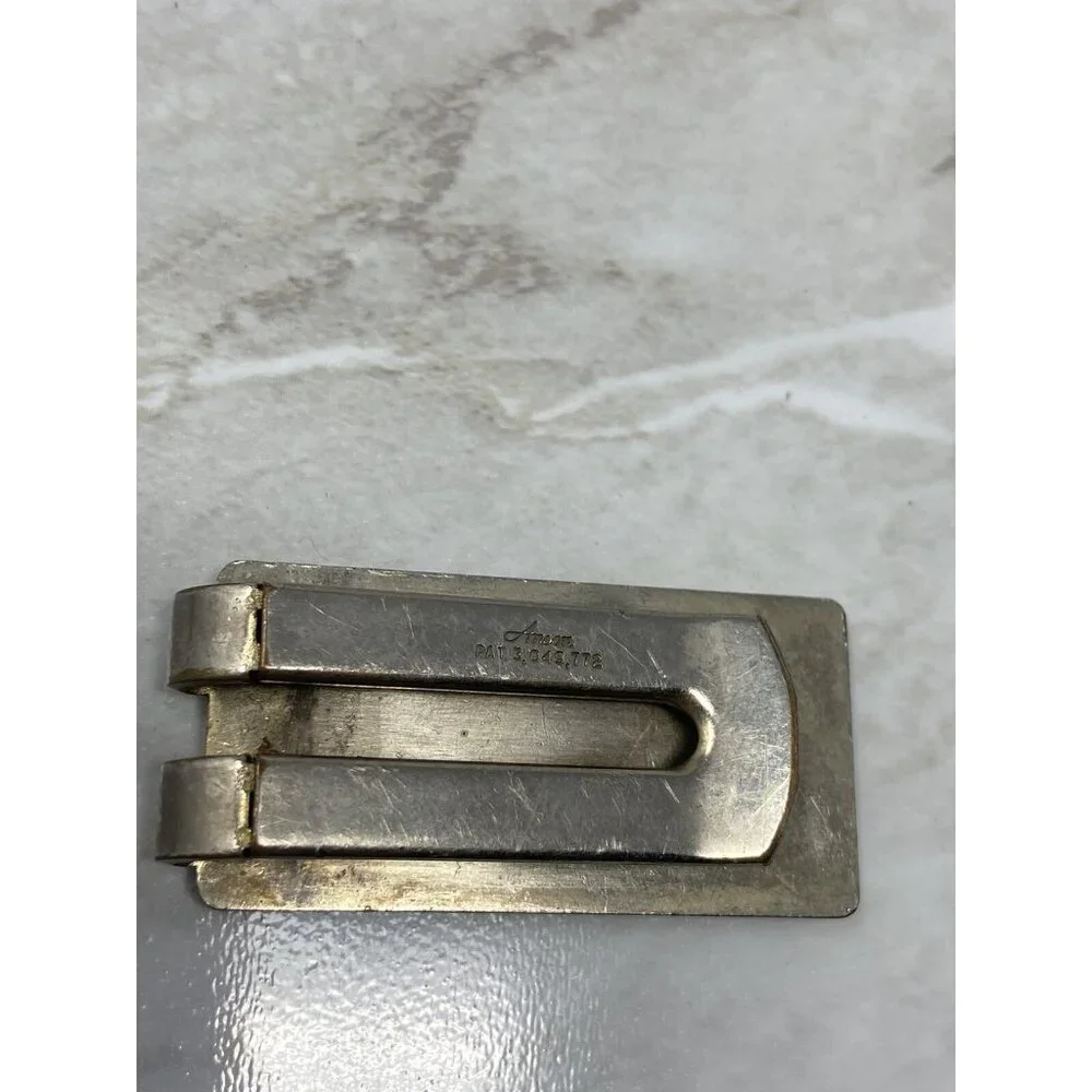 Rare Vintage Anson Gold Silver Tone Money Clip - 3,049,772 Made USA